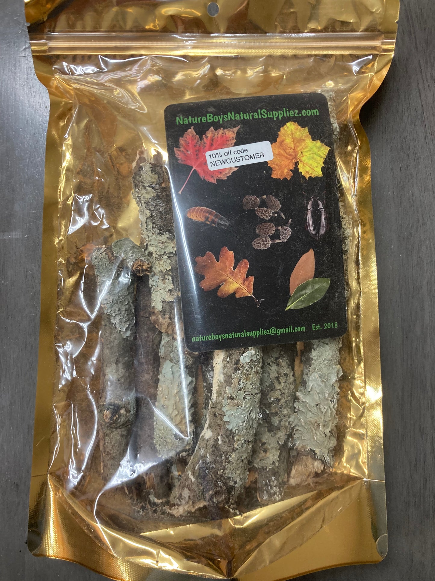 1 lb Large assorted Oak branches w/ Lichens