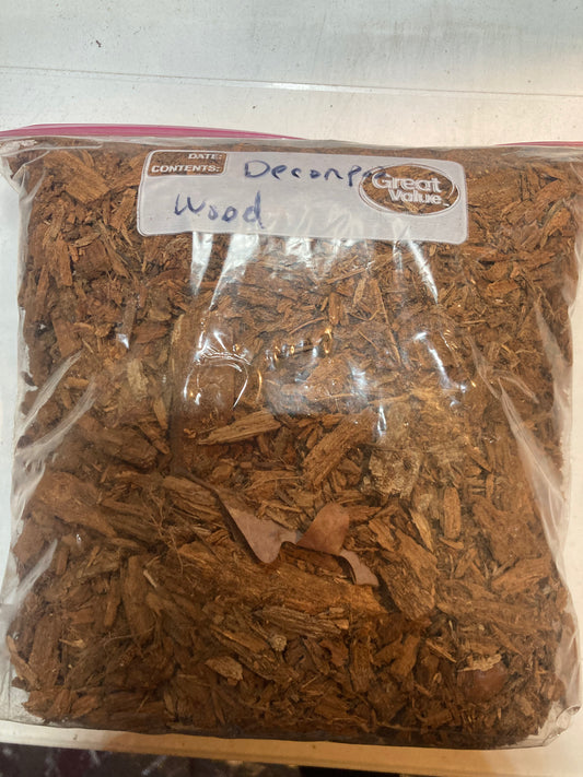 Natural decomposing wood